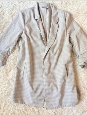 Rachel Zoe Plaid Open-Front Blazer